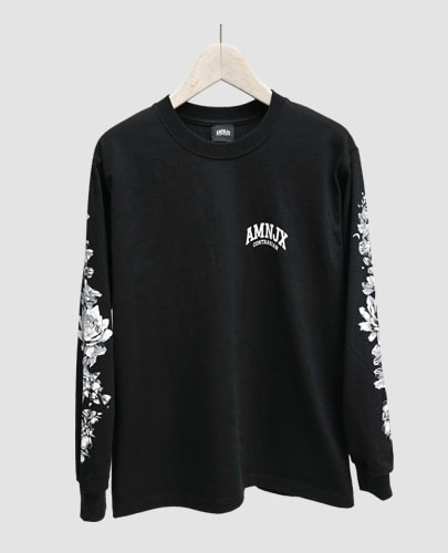 平本蓮着用］AMNJXロンT黒LサイズTシャツ/カットソー(七分/長袖) - T 